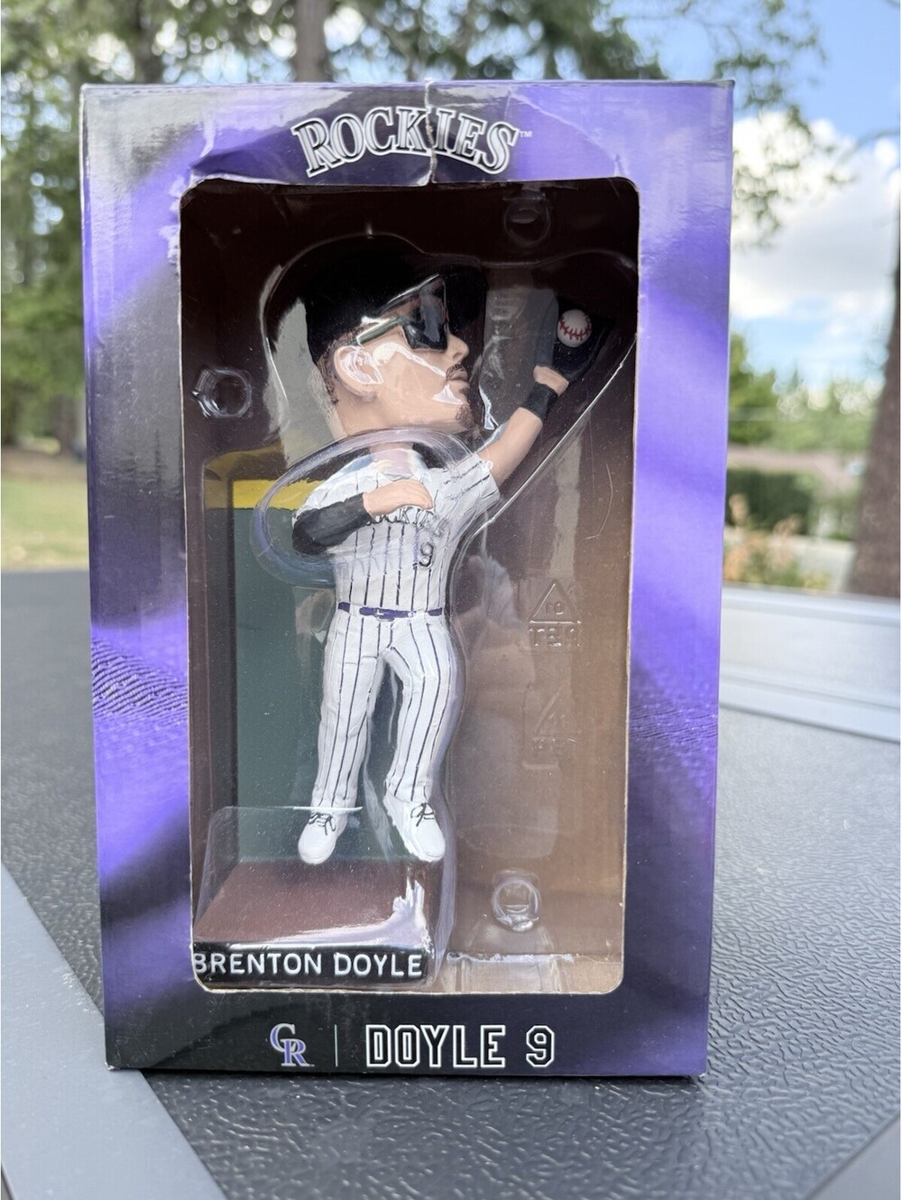 Brenton Doyle Colorado Rockies MLB 2025 SGA Bobblehead NIB Wall Catch